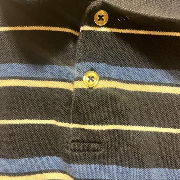 Men’s Polo Size Large. Blue, Navy and White - Club Room - Picture 2 of 7